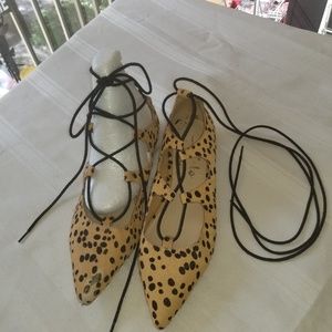 *PRE LOVED* Callisto of CA Cow Hair Rian Flats